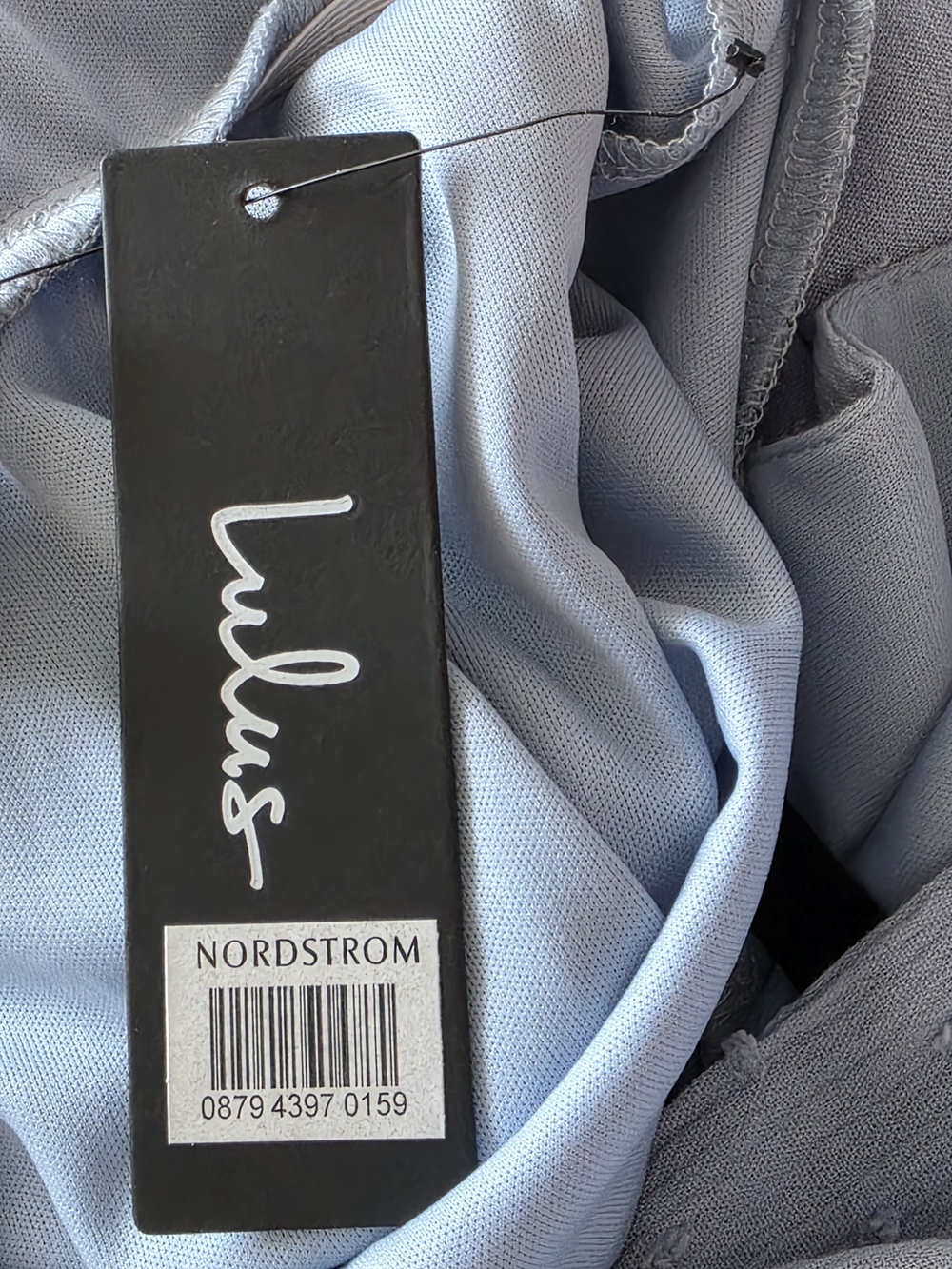 NWT Lulus Daytime Delight Swiss Dot Tie-Back Mini Dress - Blue Size L - Picture 14 of 14